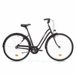 Vélo Reconditionné – VÉLO DE VILLE ELOPS 100 CADRE BAS NOIR