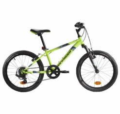 Vélo Tout Terrain Enfant Reconditionné – ROCKRIDER ST 500 20 POUCES 6-9 ANS JAUNE FLUO