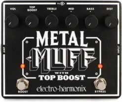 PEDALE ELECTRO HARMONIX METAL MUFF WITH TOP BOOST