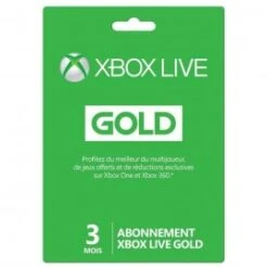 ACCESSOIRE AUTRE MICROSOFT XBOX LIVE GOLD 3 MOIS